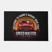 Voeg Naam Tekst Rood Aangepaste SPEEDMASTER Muscle Deurmat (Voorkant)