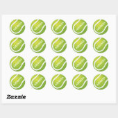 Voeg naam tennis sport bal sticker (Vel)