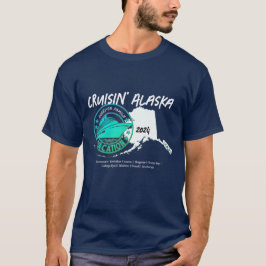 Voeg naam toe aan familie Alaska Cruise T-shirt