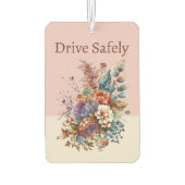 Voeg naam toe aandrijf veilig bloemen roze luchtverfrisser (Achterkant)