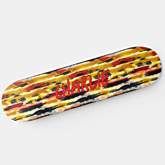 Voeg Naam toe, Abstracte Natuurlijke Kruidenbrowse Persoonlijk Skateboard