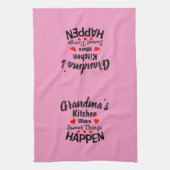Voeg naam toe Alle tekst grootmas Kitchen Sweet wi Theedoek (Verticaal)