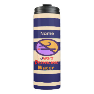 Voeg naam toe Alleen water drinken Thermosbeker