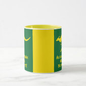 Voeg naam toe, Aussie Aussie Green Gold Kangoeroe Mok (Midden)