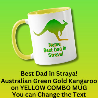 Voeg naam toe, Beste Pap Australië, Groen Goud Kan Mok