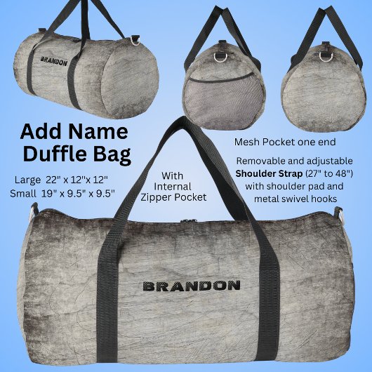 Voeg Naam toe, Brown Gray Stone Grunge Plunjezak