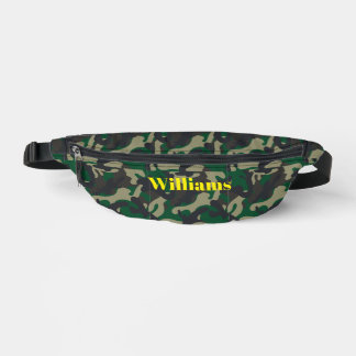 voeg naam toe | Custom Army Green Military Camoufl Heuptasje