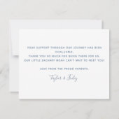     Voeg naam toe Dankjewel jongen Geboorte Aankon (Achterkant)