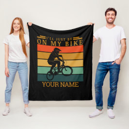 VOEG NAAM TOE DIE IK OP MIJN BMX BIKE SUNSET ZAL Z FLEECE DEKEN