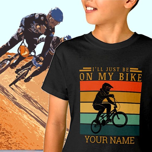 VOEG NAAM TOE DIE IK OP MIJN BMX BIKE SUNSET ZAL Z T-SHIRT