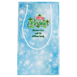 Voeg naam toe die overeenkomt met de fijne kerstbl klein cadeauzakje