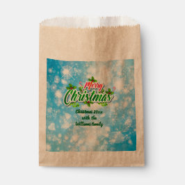 Voeg naam toe die overeenkomt met Merry Christmas  Bedankzakje