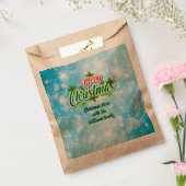 Voeg naam toe die overeenkomt met Merry Christmas  Bedankzakje (Gezegeld)