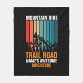 Voeg Naam toe geef het Adventure van het Spoor van Fleece Deken (Voorkant)