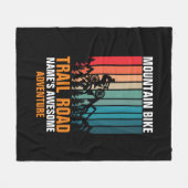 Voeg Naam toe geef het Adventure van het Spoor van Fleece Deken (Voorkant (Horizontaal))