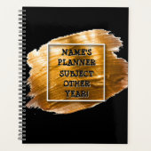 Voeg Naam toe geef Tekst Onderwerp 20xx Gold de Sl Planner (Voorkant)