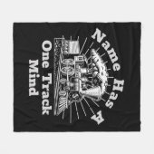 Voeg Naam toe geef Tekst uit, heeft één spoor van  Fleece Deken (Voorkant (Horizontaal))