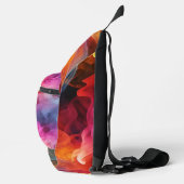 Voeg naam toe, helder wervelend Abstract Sling Bag (Rechts)