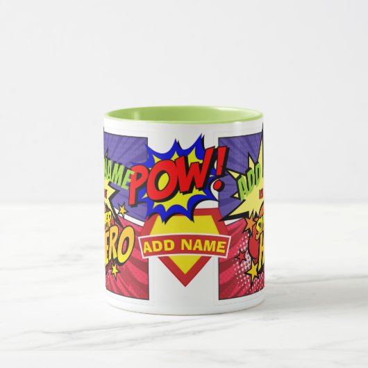 (VOEG NAAM TOE) Is Mijn SUPERHELD Gepersonaliseerd Mok (Midden)