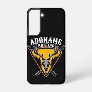 VOEG NAAM TOE Jager Eland Schedel Grote Geweien He Samsung Galaxy Hoesje