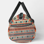 Voeg naam toe, Oranje Aqua Brown Geometric Western Plunjezak (Rechts)