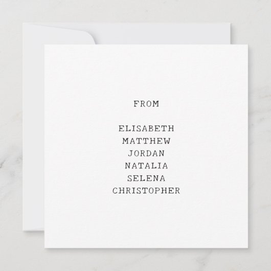 Voeg naam toe Schattige  Butterfly Heart Best Teac Bedankkaart (Achterkant)