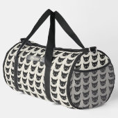 Voeg naam toe, Schattigee zwarte kattenkoppen Plunjezak (Rechterhoek)