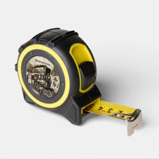 Voeg naam toe -  stoommachinetrein rolmaat (Hoek)