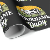 VOEG NAAM TOE Sunset Dairy Farm Grazing Holstein K Cadeaupapier (Rol Hoek)