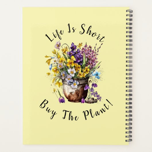 Voeg naam toe, tekst - Het leven is kort, koop het Planner (Achterkant)