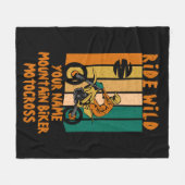 Voeg Naam toe Verander ALLE tekst met de Wilde Bik Fleece Deken (Voorkant (Horizontaal))