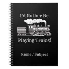 Voeg naam toe, verander tekst, ik zou eerder Trein Notitieboek