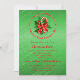 Voeg Naam toe Verander Tekst Rood Groen Kerstfeest Kaart