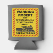 Voeg Naam toe Verandering ALLE TEKSTwaarschuwing T Blikjeskoeler (Achterkant)