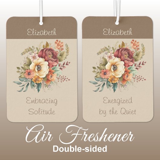 Voeg naam toe voor introverte solitude floral brow luchtverfrisser
