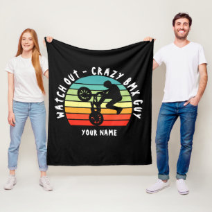 Voeg Naam toe Wijzig alle tekst Uitchecken Crazy B Fleece Deken