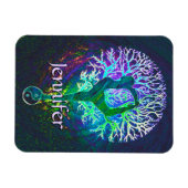 voeg naam toe | Yoga Tree Magneet (Horizontaal)