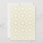 Voeg naam toe Ze zei ja Gouden glitter trouw uitno Kaart (Achterkant)