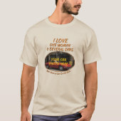 Voeg naam toe, zijn autofoto, tekst, ik hou van vr t-shirt (Voorkant)