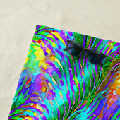 Voeg Naam toe, Zwemel Groen Geel Aqua Strandlaken (In situ)