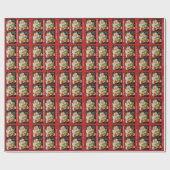 Voeg naam van kind toe Sinterklaas Kerstspecial Cadeaupapier (Vlak)