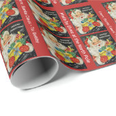 Voeg naam van kind toe Sinterklaas Kerstspecial Cadeaupapier (Rol Hoek)