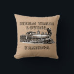 Voeg naam Verander tekst Stoom Train Loving Opa T Kussen<br><div class="desc">Verander de grootvaders naam die je wilt - of verander naar vader,  oom of iets anders - Bekijk mijn winkel voor nog meer geweldige Train Lover-cadeautjes</div>