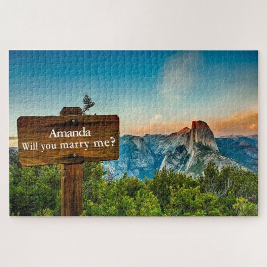 Voeg Naam Verborgen voorstel voor berichthuwelijk Legpuzzel (Horizontaal)