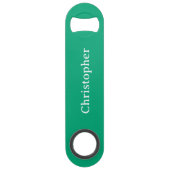 Voeg naam wit en groen toe speed flessenopener (Voorkant)