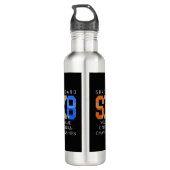 Voeg naamsverandering Text SK8 Skateboard kampioen Waterfles (Achterkant)