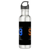 Voeg naamsverandering Text SK8 Skateboard kampioen Waterfles (Voorkant)