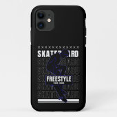 Voeg naamswijziging Freestyle Skateboard Rider toe Case-Mate iPhone Case (Achterkant)