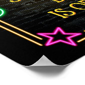 Voeg naamswijziging Tekst voor zelfgemaakte streep Poster (Hoek)