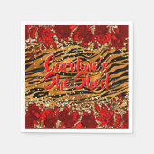 Voeg naamtekst toe die ze heeft gemaakt met de rod servet (Voorkant)